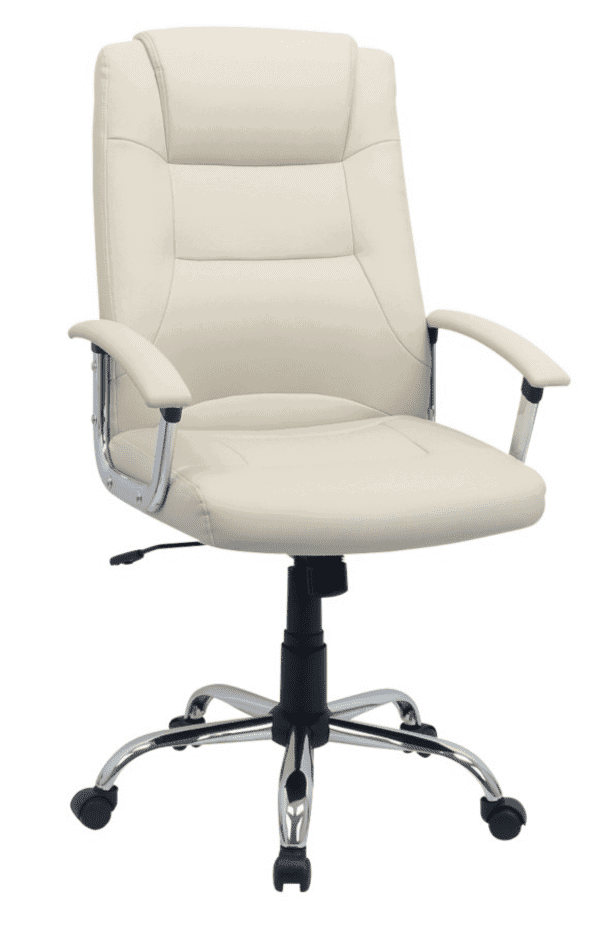 Cream Leather Chair