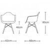 Black Eames Armchair - Image 5