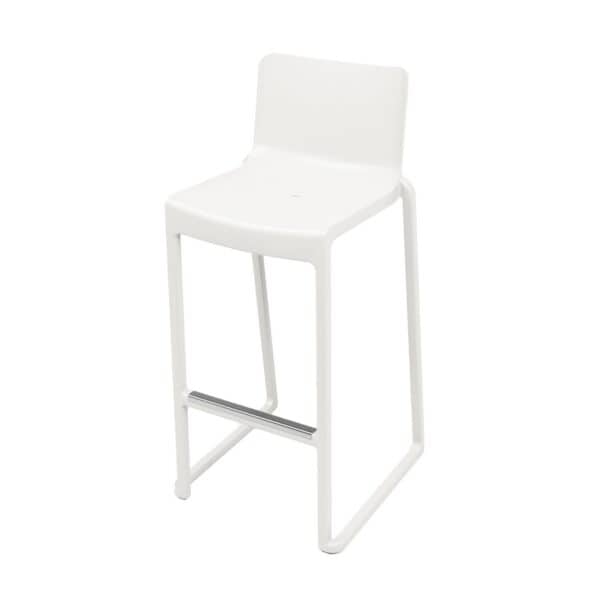 White Gloss Bar Stool