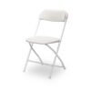 Folding Chair Burgundy - White