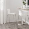 White Gloss Bar Stool - Image 4