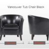 Black Tub Chair - Image 6