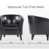 Black Tub Chair - Image 7