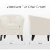 White Tub Chair - Image 2