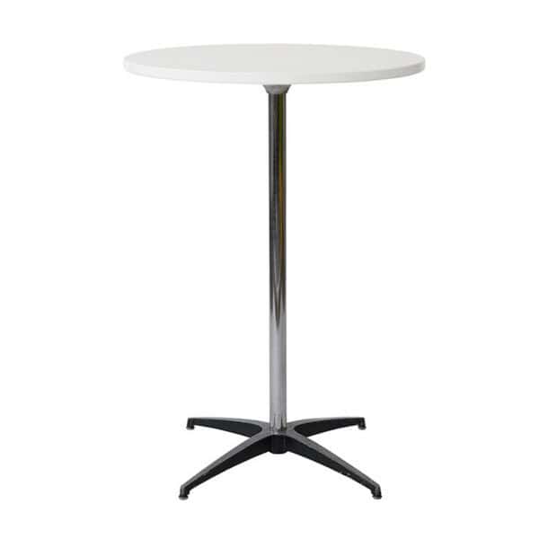 High pod table in white